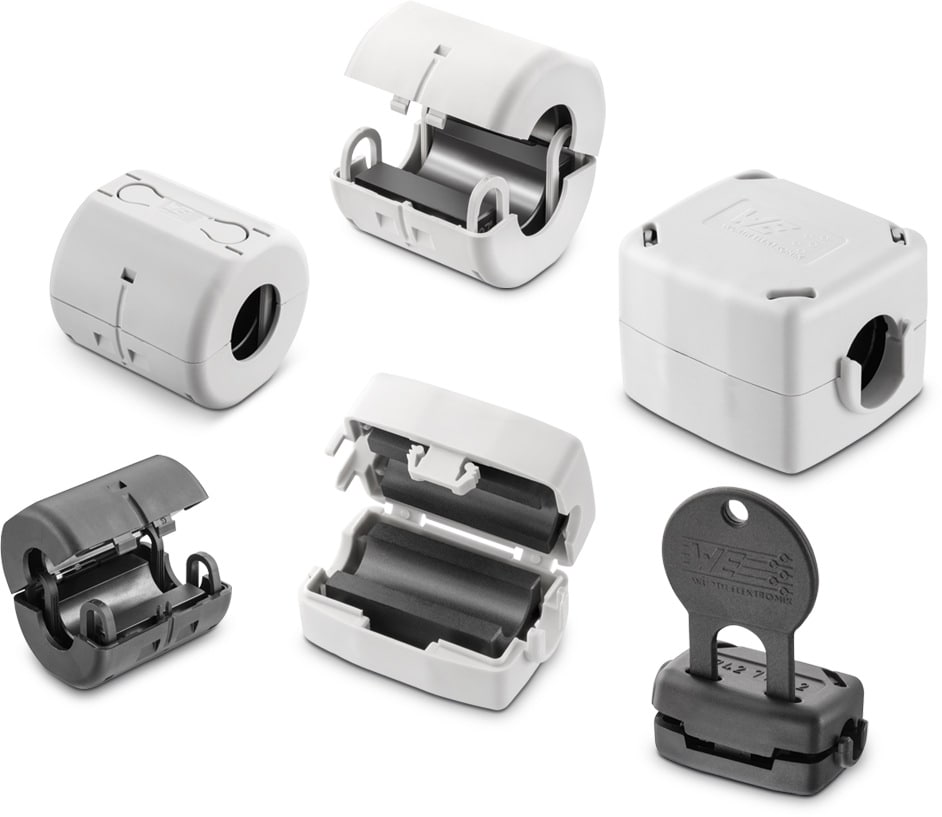 WESTARTEC Snap Ferrite with safety key technology Passive